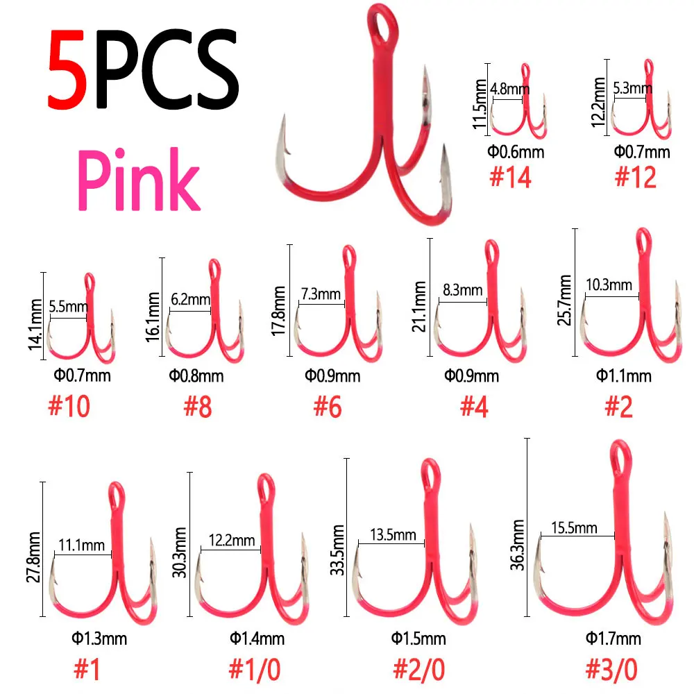 5pcs UV Pink