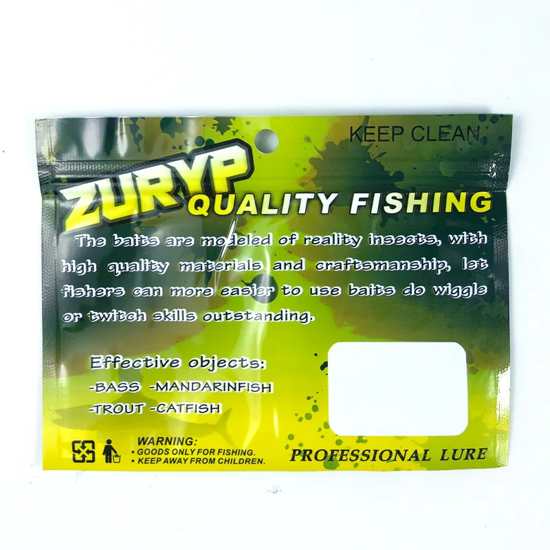 Bolsa de embalaje de cebo de Boutique de piezas, señuelo biónico transparente, bolsas autosellantes de plástico, cebos blandos, almacenamiento de Luya, 100 - imagen 2