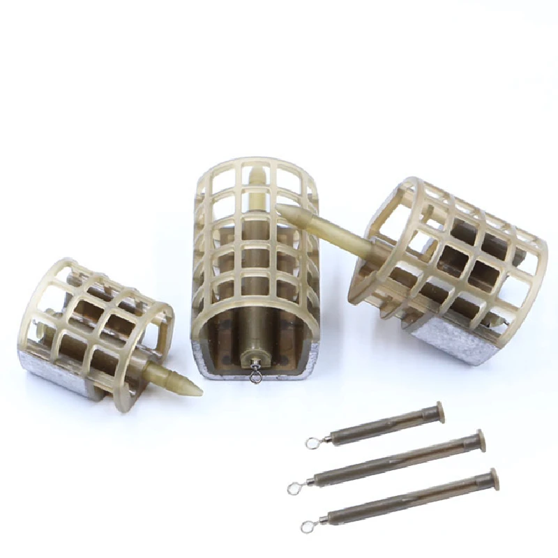 Jaula de cebo para pesca de carpa, alimentador de cebo, soporte de señuelo, trampa, cesta, 25g, 30g - imagen 3