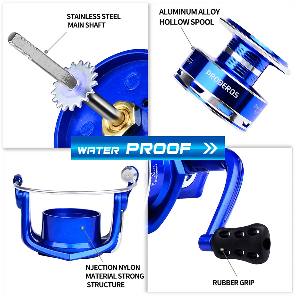 Carrete giratorio de Metal y ABS para pesca, accesorio ligero CNC para agua dulce y salada, regalo para mujeres y hombres, relación 5,2: 1 - imagen 5