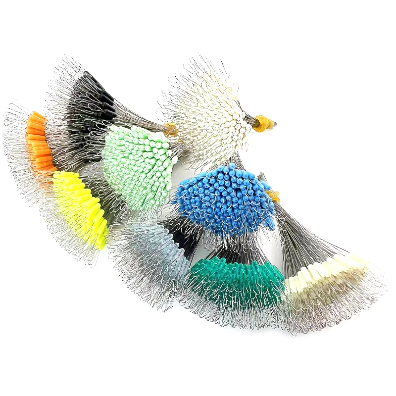 Tapón de silicona para sedal de Pesca, accesorio profesional antihebra para flotador de Pesca, 200 piezas