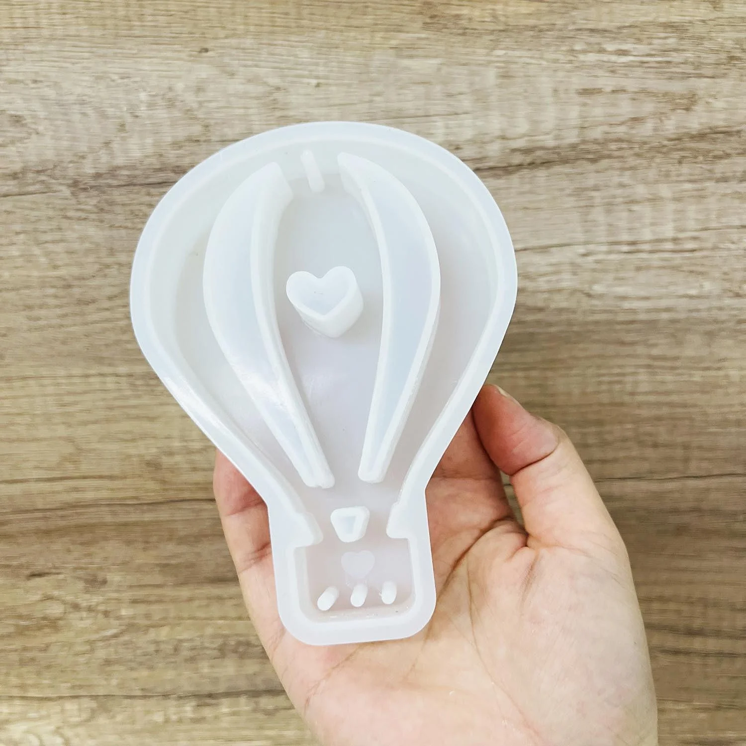 Molde de silicona para globos de aire caliente, herramienta de decoración de amor hueco, molde para manualidades, bricolaje, yeso, coche, decoración de aromaterapia, Molde de resina - imagen 3