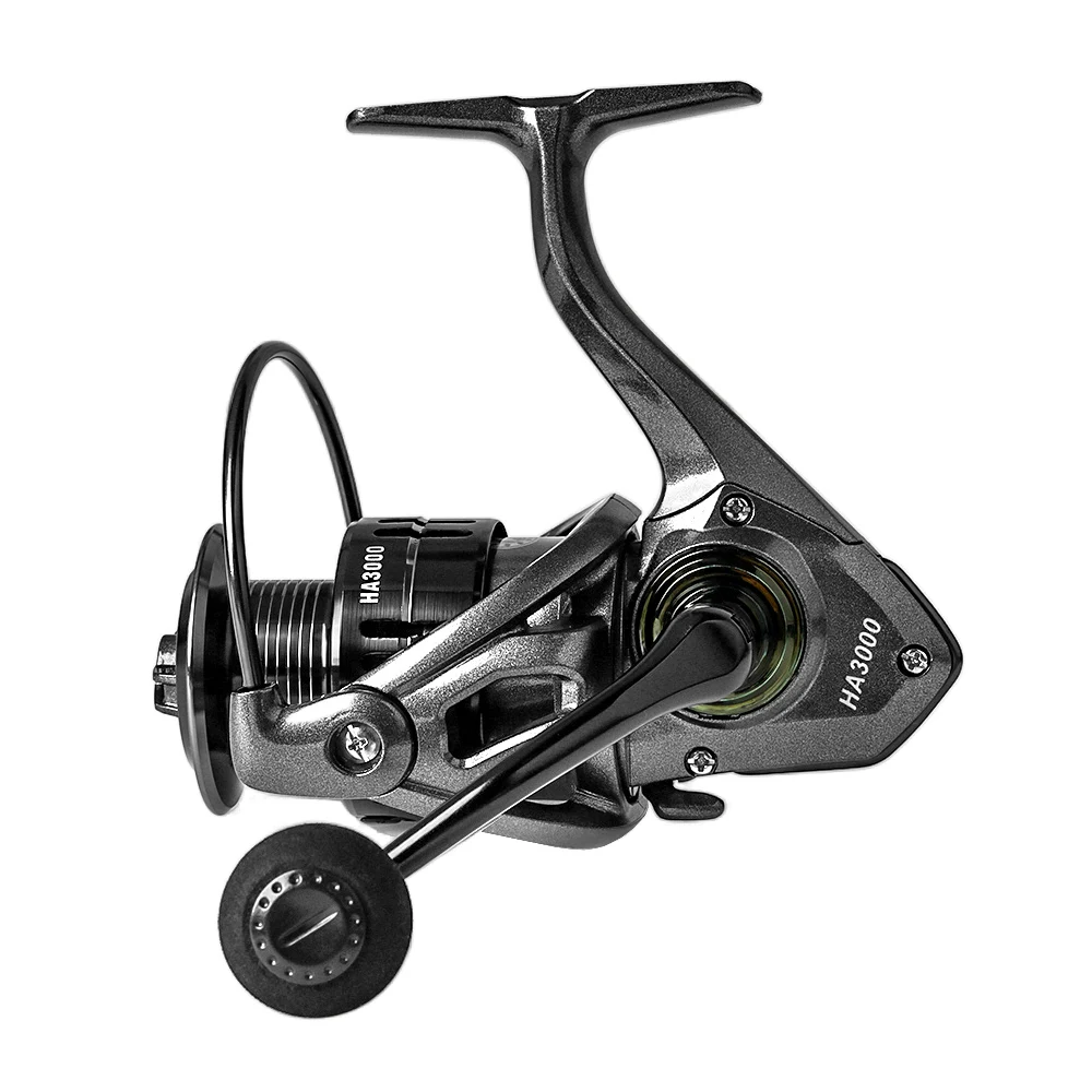 BAKAWA-carrete de pesca giratorio para carpa, relación de transmisión 5,0: 1, arrastre máximo de 12KG, 1000-5000, con carrete gratis - imagen 3