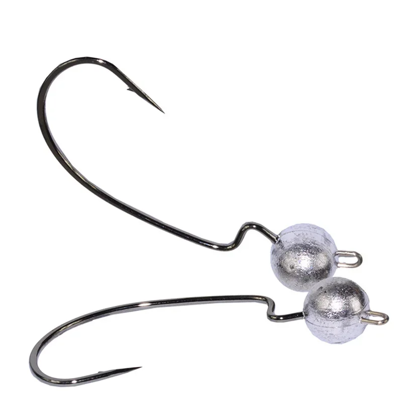 5 unids/lote cabeza de plantilla de plomo 3,5g 5g 7g 10g anzuelo de púas señuelo suave Jigging gusano manivela anzuelo afilado anzuelos de pesca señuelo de pesca de lubina - imagen 5