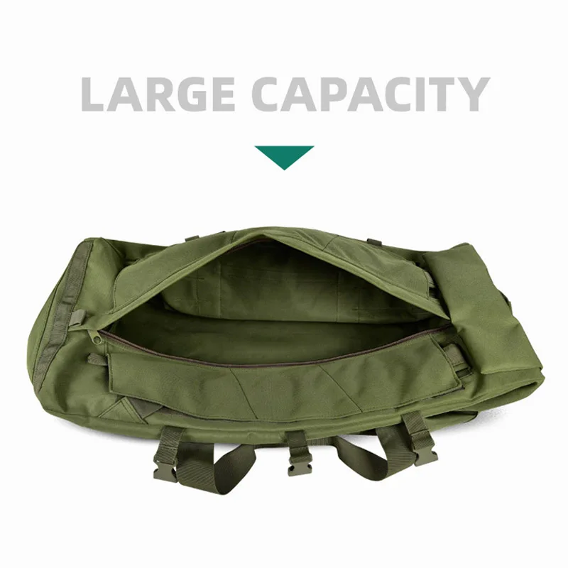Mochila de equipaje móvil de 80L, bolsas de viaje grandes tácticas para coche, para acampar al aire libre, senderismo, escalada, Handback, gimnasio, fin de semana, mochila de lona - imagen 5