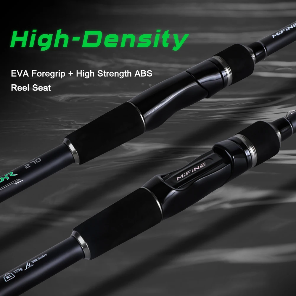 Caña de pescar telescópica de viaje MIFINE HONOR MH 10-45g 2,1 M 2,4 M 2,7 M 24T fibra de carbono punta sólida cañas giratorias portátiles para viaje - imagen 5
