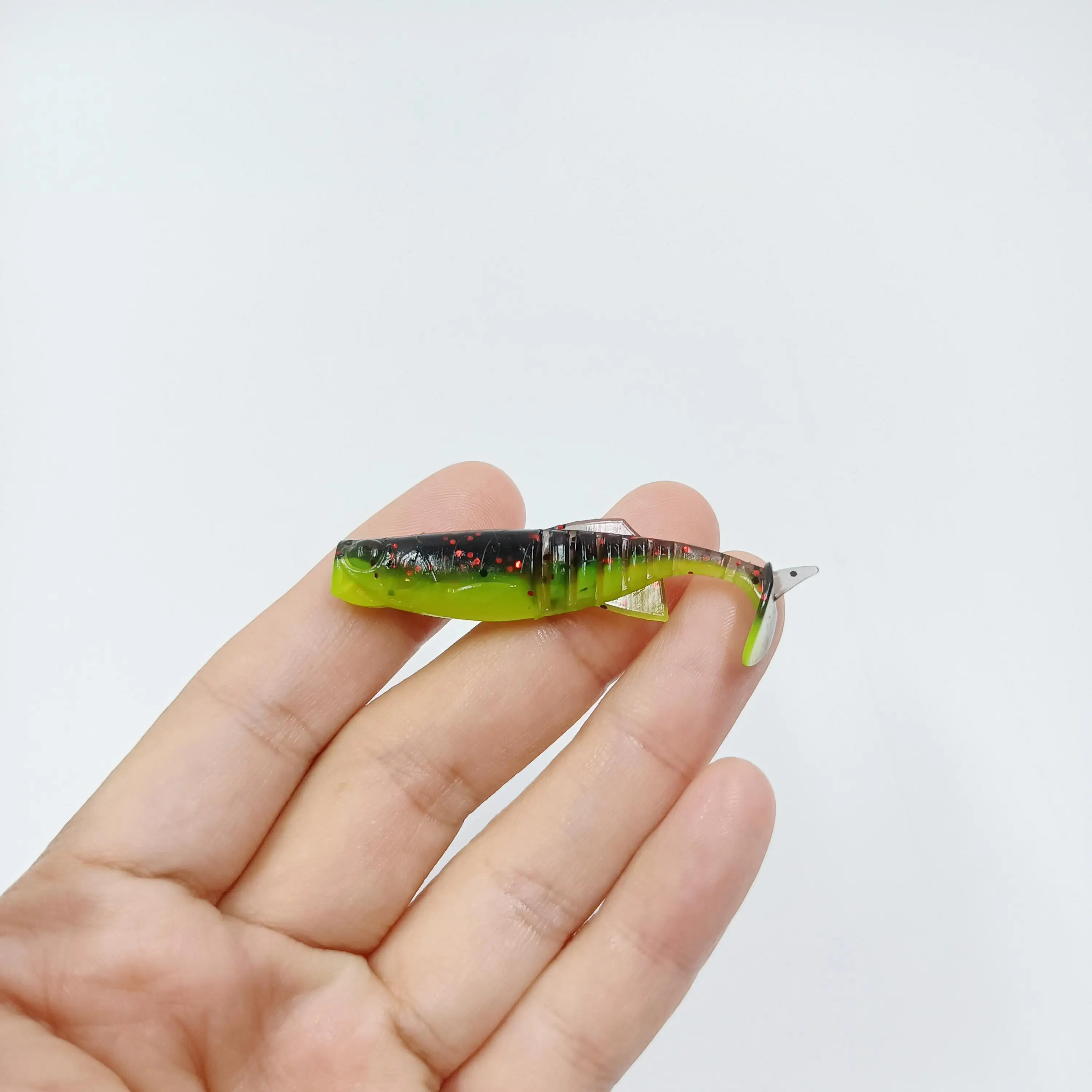 DUODUOYU 10 Uds TPE t-tail Señuelos de Pesca blandos 1,7g 55mm Mini gusano suave Swimbait Jigging señuelo cebos artificiales aparejos de pesca - imagen 3