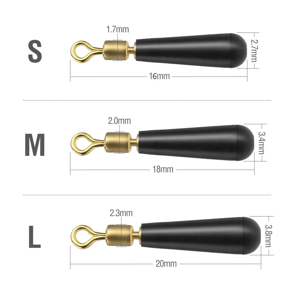 Bloque de goma cabeza de cobre herramientas de deriva de engranaje flotadores de pesca de deriva de rotación asiento flotante de equipo de pesca - imagen 2