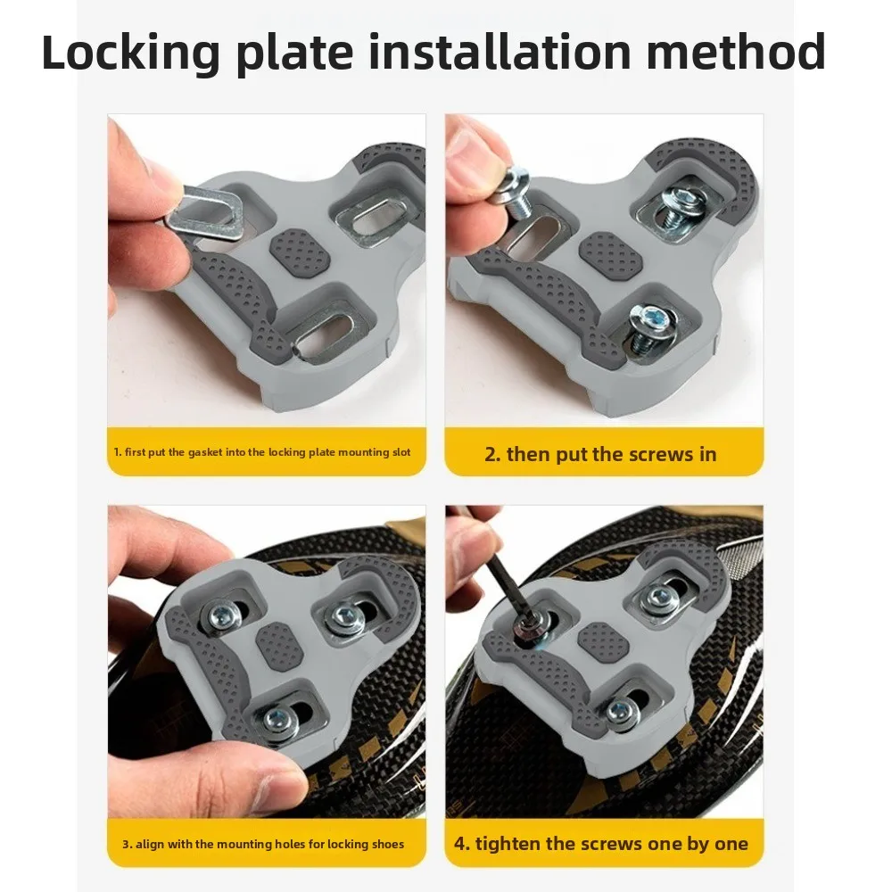 Nuevo para SPD-LOOK Pedal de bloqueo de bicicleta piezas de ciclismo antideslizantes zapatos tacos tacos pedales duraderos tacos bicicleta - imagen 5