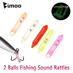 40 Uds 2 bolas sonajeros de pesca cuentas de acero plantilla pesca señuelo suave cebo duro tubo termorretráctil sonajeros Material de atado de moscas