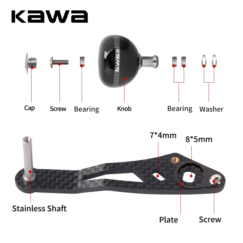 Kawa mango carrete fibra de carbono superligero serie Shi/D Ab doble - imagen 5
