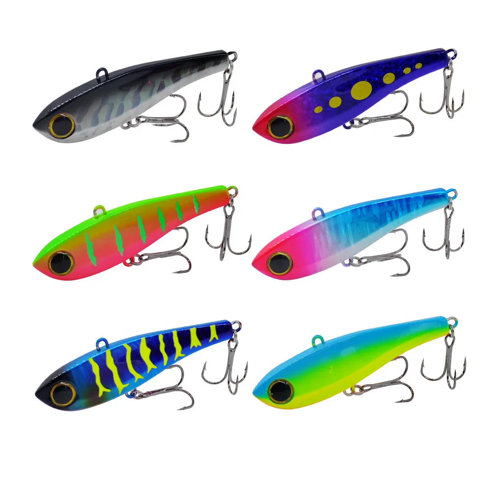 Señuelo de pesca de todas las profundidades, 34g, VIB, vibración de fundición larga, Swimbait, 8,5 cm, señuelos artificiales, cebo duro, plomo ABS integrado con revestimiento UV