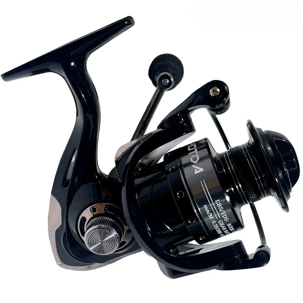 GHOTDA, el más nuevo carrete de pesca, carrete de Metal, carrete giratorio de alta velocidad 5,2: 1, carrete de pesca duradero de agua dulce y salada + línea 2000-7000 - imagen 4