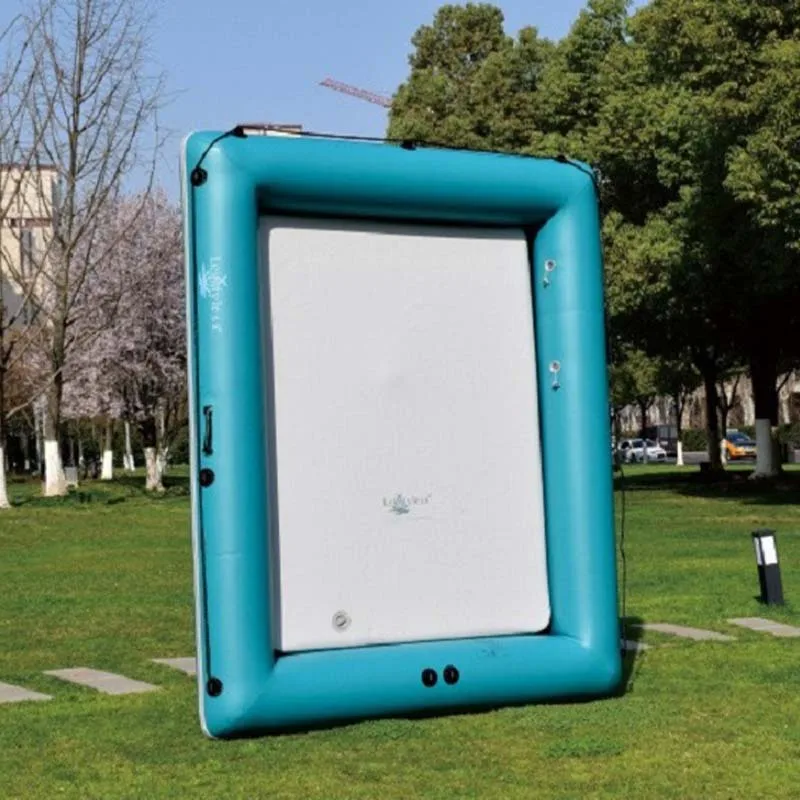 Plataforma flotante inflable de agua Solarmarine, barco de pesca ensanchado, plataforma de pesca móvil, barco plano con accesorios - imagen 3