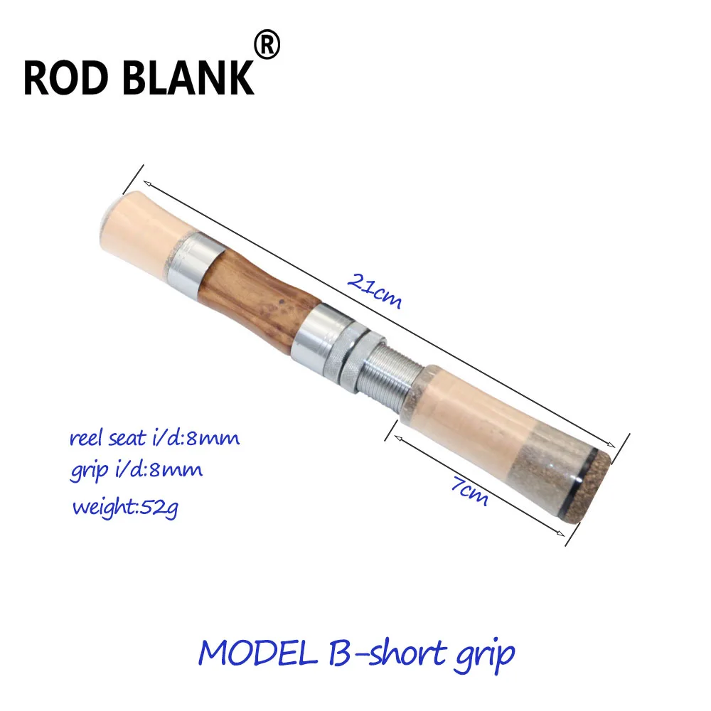 Blank caña spinning – Mango corcho 3A y asiento madera para trucha - imagen 5
