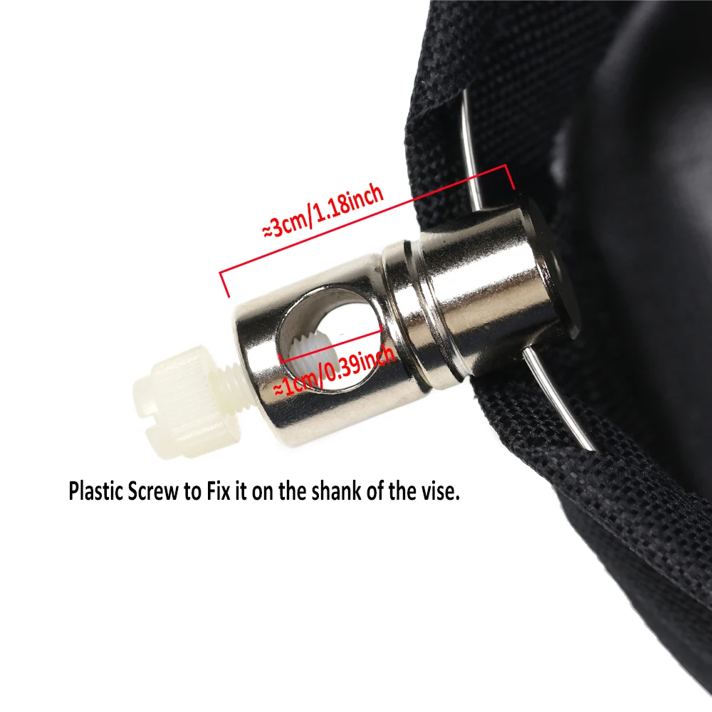 WIFREO-bandeja de basura para atar moscas de nailon, cesta de residuos, tornillo de banco para atar moscas, bolsa de soporte para basura, bolsa de almacenamiento para herramientas, accesorio para aparejos de pesca - imagen 5