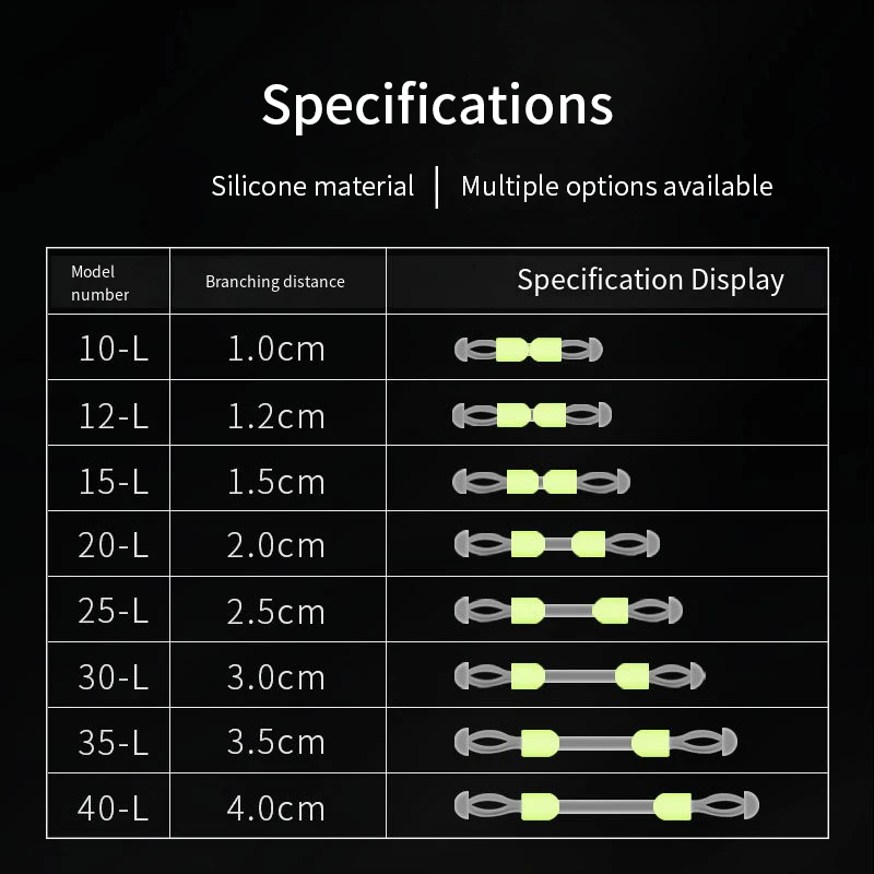 Gancho doble separable con divisor de distancia para pesca deportiva - imagen 2