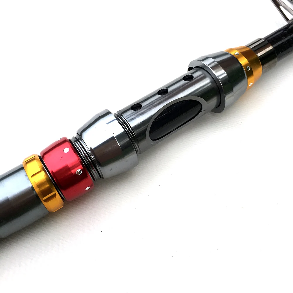 Caña de pescar giratoria telescópica de carbono, accesorio de Pesca de carpa dura de 1,8 M, 2,1 M, 2,4 M, 2,7 M, 3M, 3,6 M, profesional, de viaje en el mar, de acción rápida - imagen 4