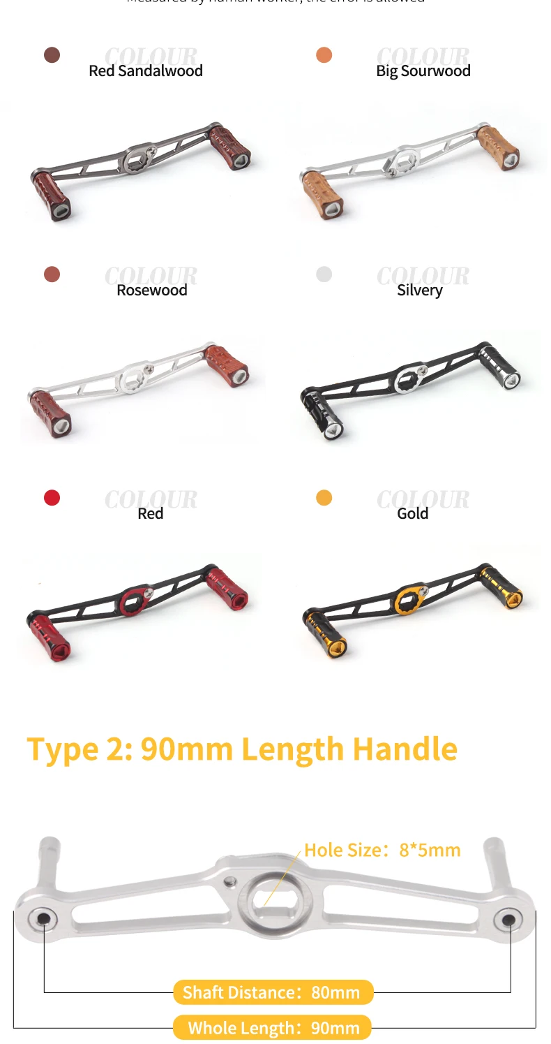 Descubra el mango perfecto para su equipo de pesca con nuestro mango de 90 mm tipo 2 en varios acabados de madera