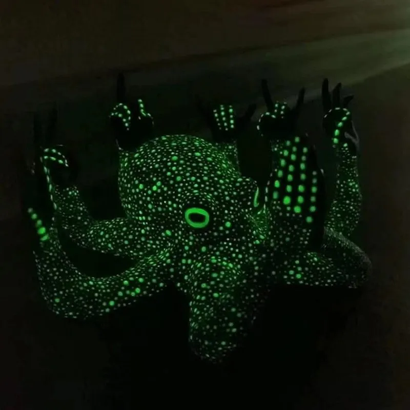Adornos de estatua de jardín, pulpo en miniatura con luminoso, mesa de oficina, Bar, escultura decorativa, regalo coleccionable divertido - imagen 5