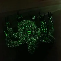 Pulpo luminoso en miniatura para jardín, oficina, bar y regalo