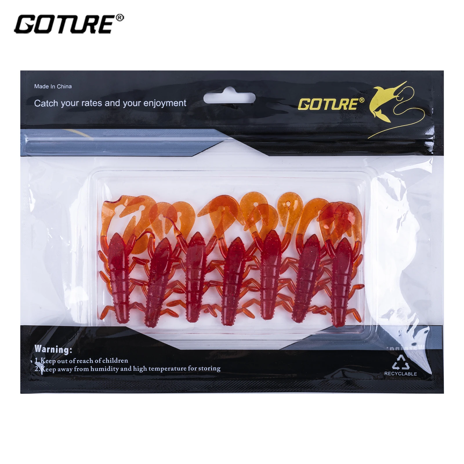 Goture flotante/hundimiento 65mm/7 Uds señuelo suave de pesca señuelos de lubina Jig Wobbler gusano de silicona cebo suave de mar para aparejos de pesca de carpa