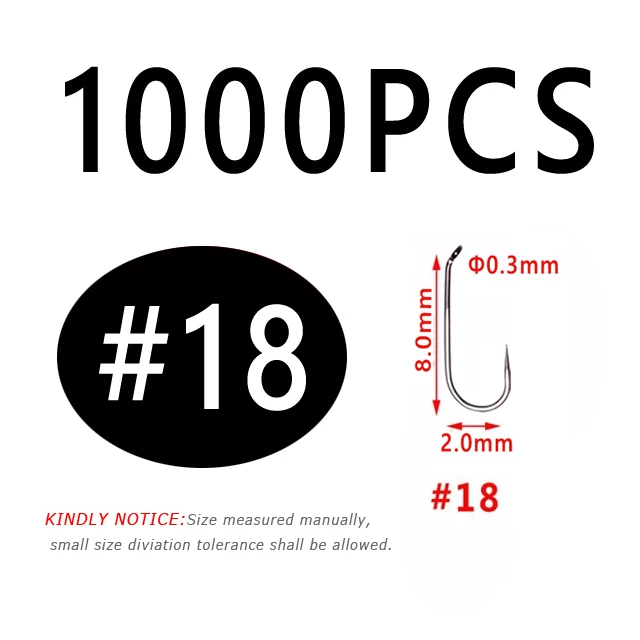 1000PCS Size 18