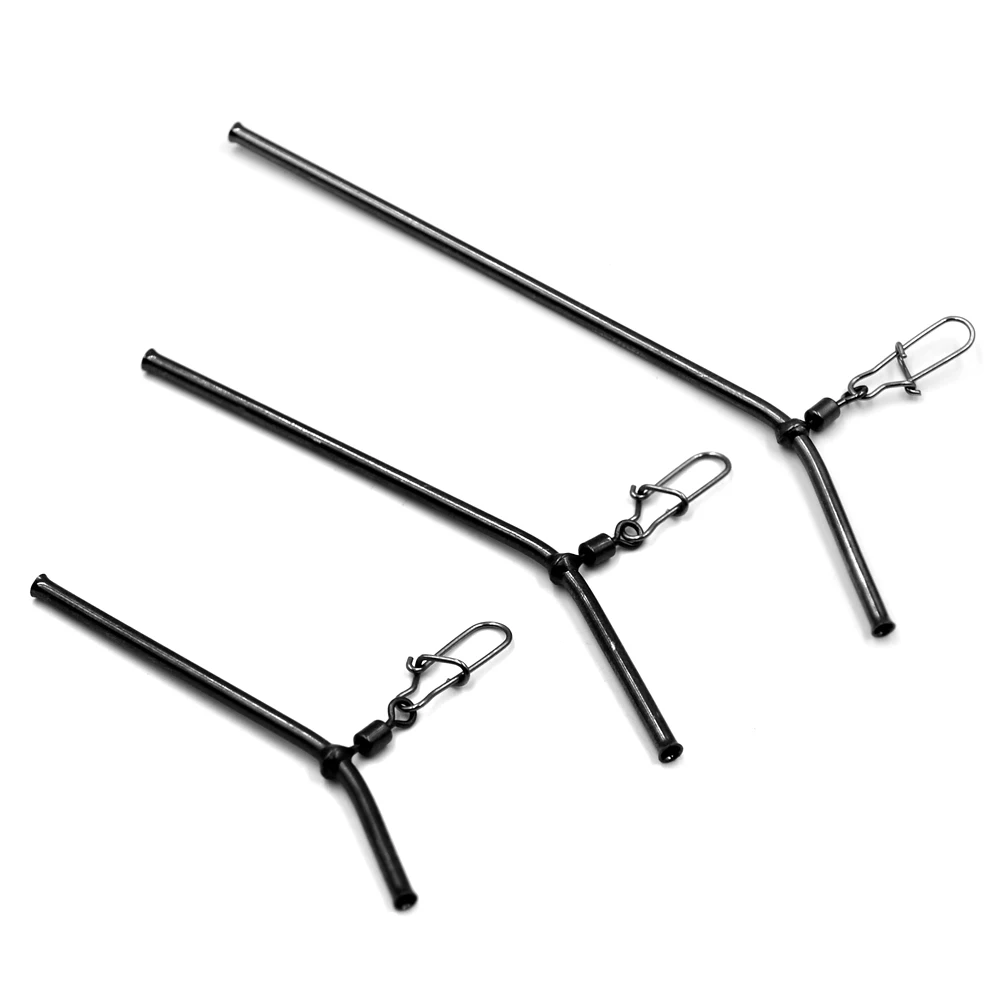 MNFT 6 uds 5/7/9CM tubo de latón de estilo pequeño conector de equilibrio de pesca aparejos de pesca looms antienredos accesorios de pesca de mar - imagen 2