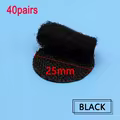 25mm black 40pairs