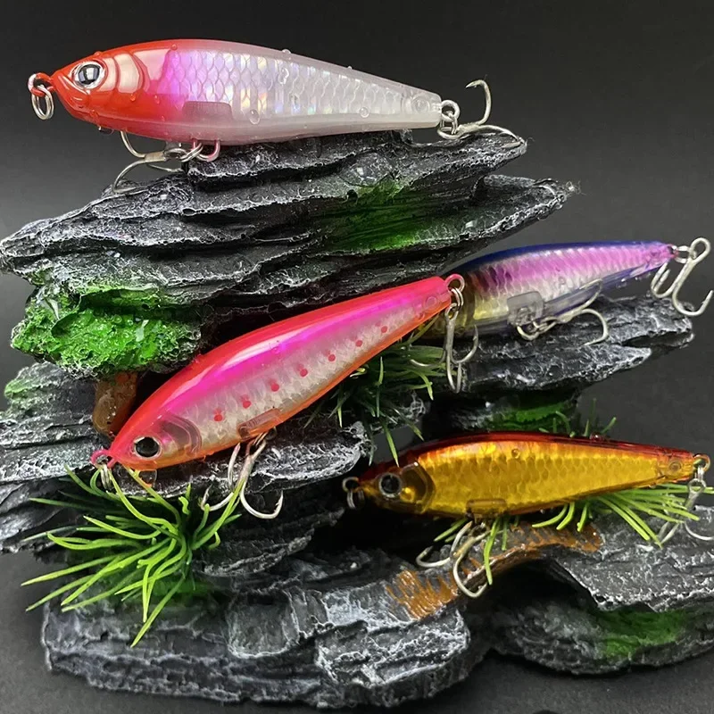 Lápiz de cebo Artificial de hundimiento lento, 70mm, 8,1g, para Pesca de lubina, trucha, Swimbait, Señuelos de Pesca, Wobblers para Lucio, aparejos 3D - imagen 5