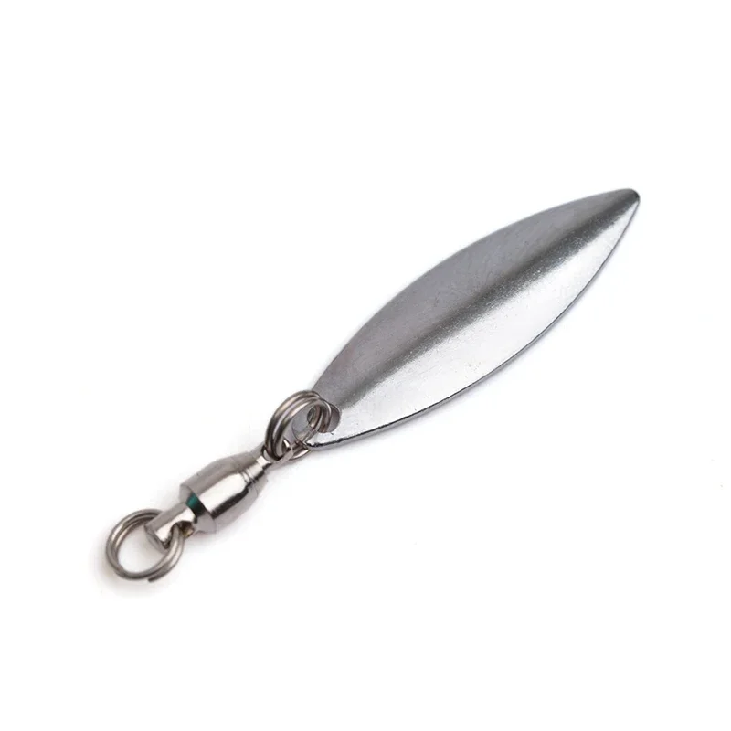 OUTKIT 6 unids/lote señuelo DIY para Spinner cuchara señuelos ranas VIB hoja de acero inoxidable reflectante cucharas ruidosas accesorios de pesca - imagen 4