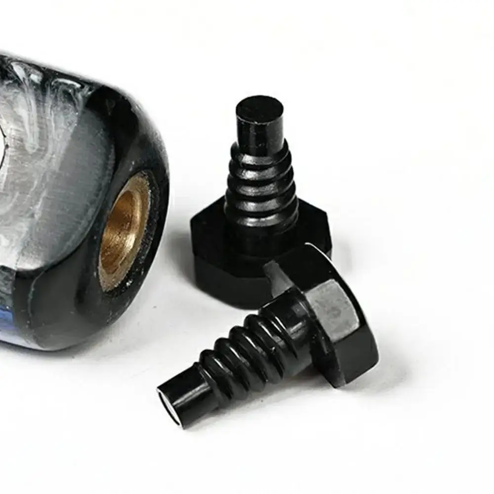 Tapón trasero de protección para taco de billar, tipo boquilla afilada, protección, manga inferior, tornillo, cubiertas para tacos de billar, tapones de parachoques, 10 Uds. - imagen 4