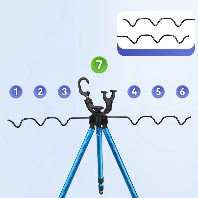 WEIHE 1 pieza C #   soporte para caña de pescar Soporte telescópico para caña de pescar - imagen 3