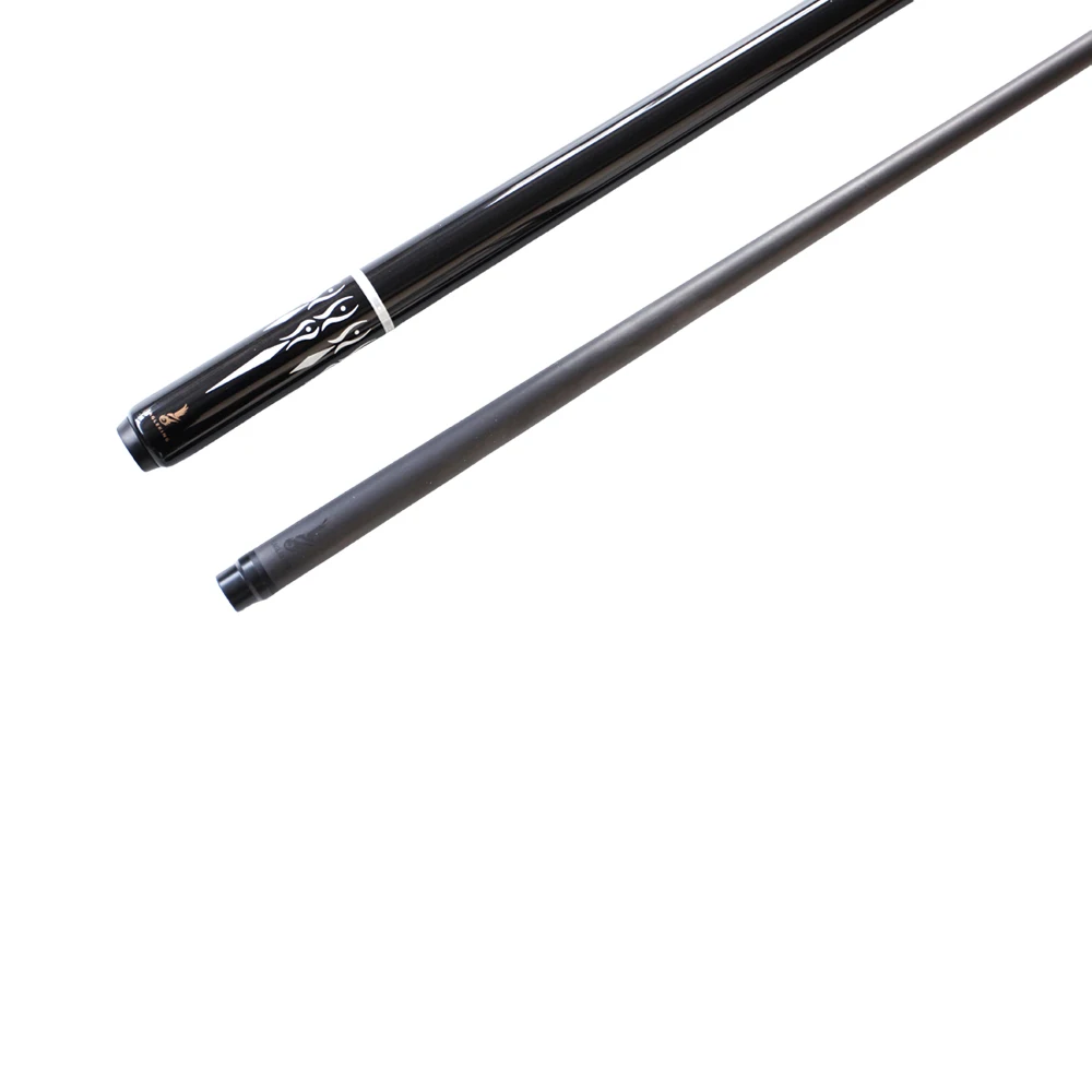 Taco de billar de fibra de carbono 100%, eje de carbono completo Protaper, punta de 12,9mm, 1/2, 147cm/58 pulgadas, 19oz - imagen 2