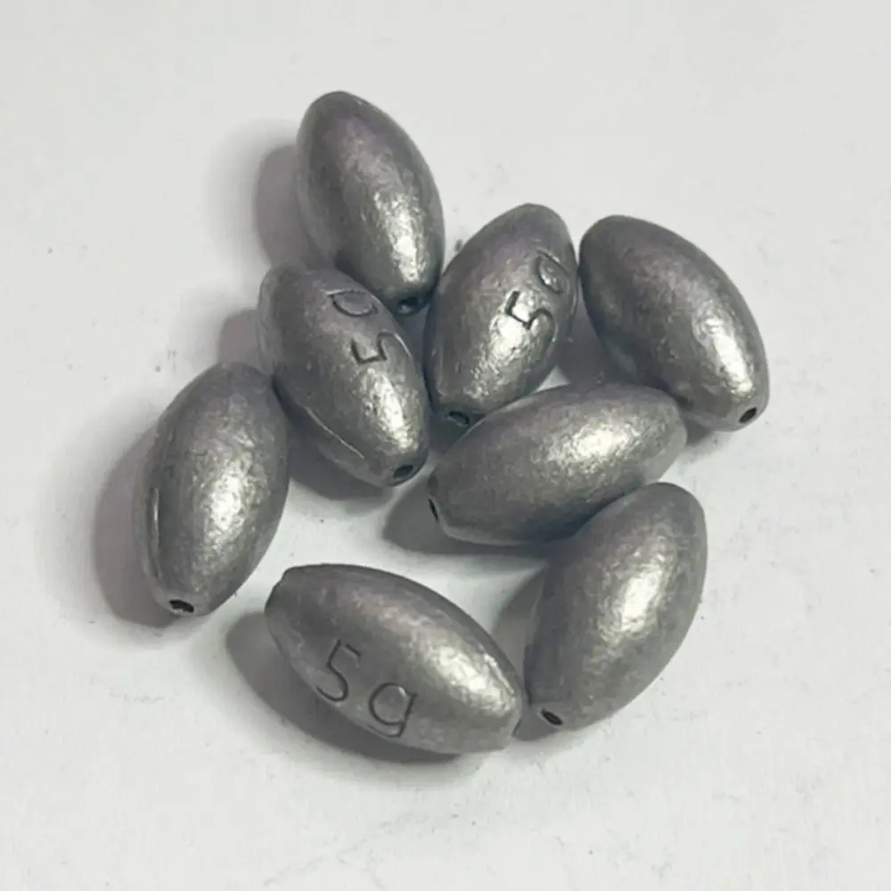 Juego de plomos de pesca en forma de oliva, señuelos huecos, pesas de plomo de 0,4g-4g, herramientas de pesca, 20 unidades - imagen 2