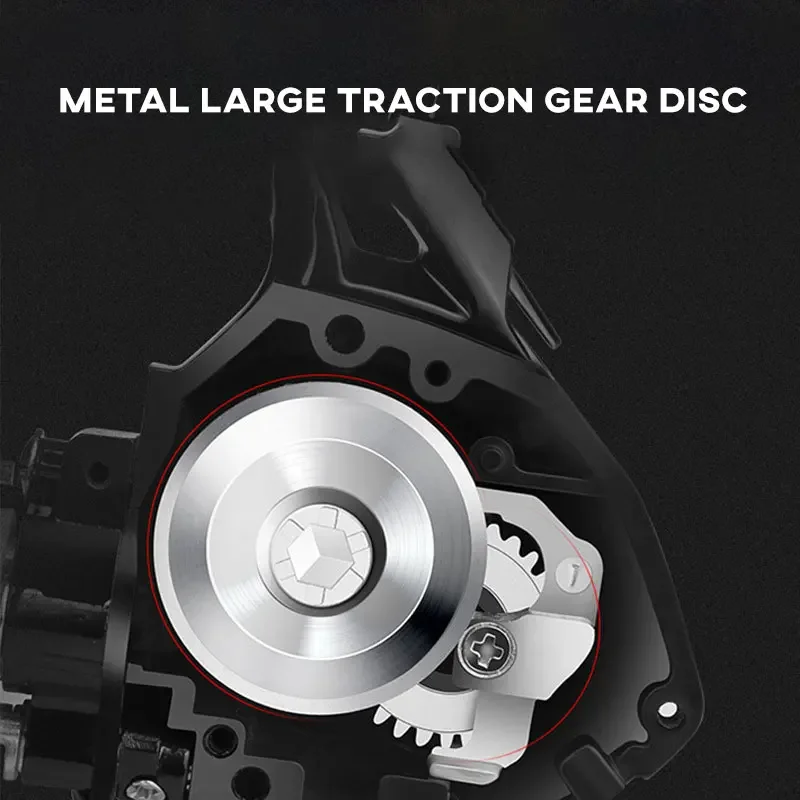 Carrete de pesca con rueda giratoria, carrete de pesca en hielo 2000 3000, arrastre máximo ligero de 7kg 5,2: 1, carrete giratorio de agua salada EVA para pescadores - imagen 5