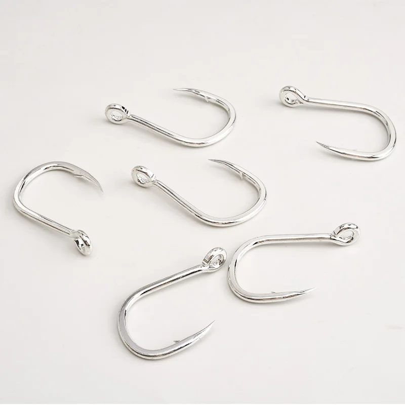 TEASER-anzuelo de agua salada 8062 5X, anzuelo de asistencia, anzuelos de ojo, anzuelo de pesca, anzuelos circulares con púas, anzuelos de pesca Jigging - imagen 5