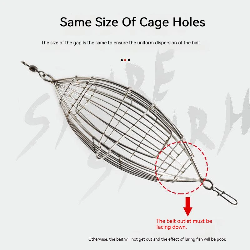 FTK-trampa de cebo para pesca de carpa, jaula alimentadora, soporte de cesta, lanzador de cebo grueso, señuelo para pececillos, Kit de aparejos de pesca - imagen 2
