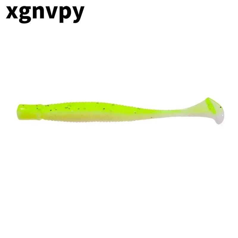 Xgnvpy Luya cebo blando de 6cm, gusano de cola en T en espiral biónico para perca mandarín, uso en todo el agua - imagen 4