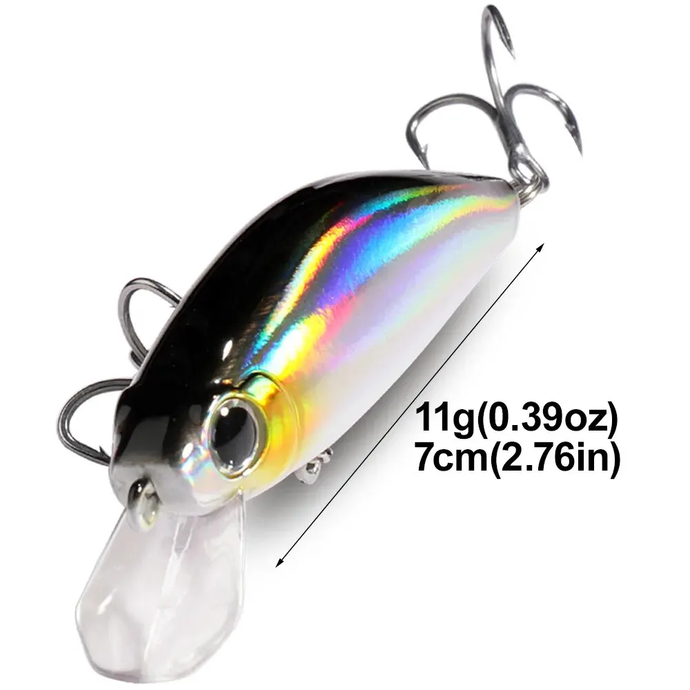 Señuelo de Pesca de tiro largo, cebo de silicona, 11g, 7cm, Swimbait, Wobbler, 3D, Crankbait, Jerkbait - imagen 2