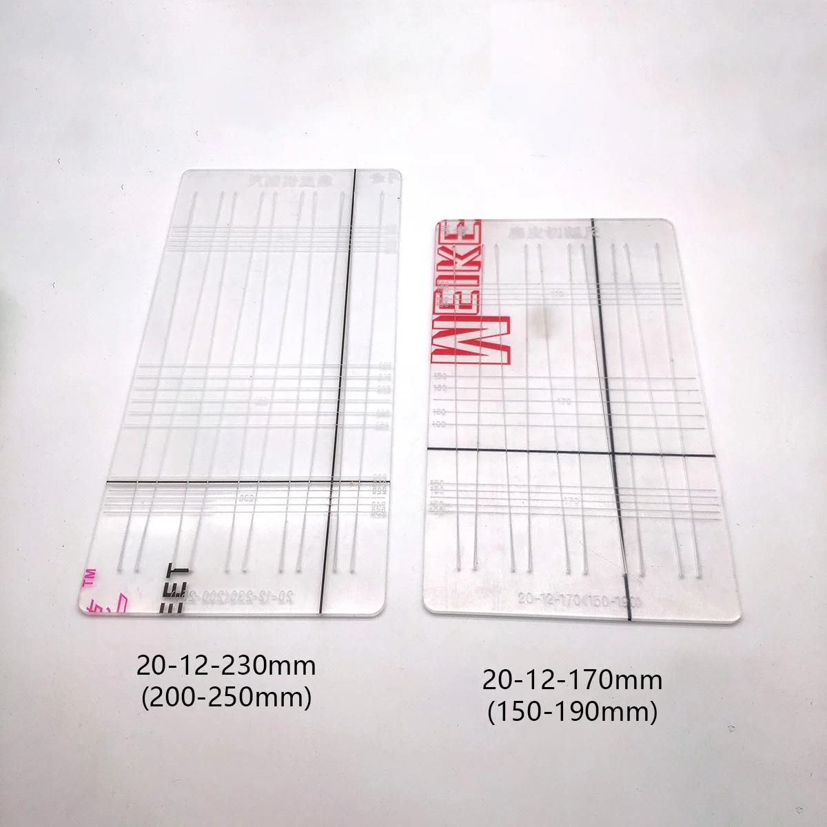 Plantilla de corte de banda de látex, regla de corte de 20-12-230mm, tirachinas de catapulta, accesorios de banda de goma - imagen 4