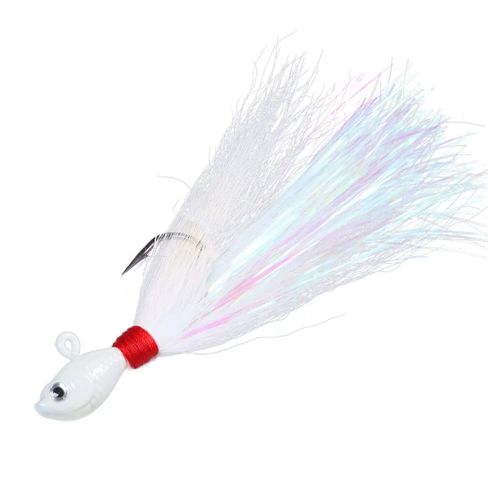 7g 10g 14g 21g 28g 42g 56g 82g Inchiku Jig Wobbler cebo pelo de ciervo trucha pesca de lubina plantillas de Metal gancho de cabeza señuelo suave Bucktail - imagen 4