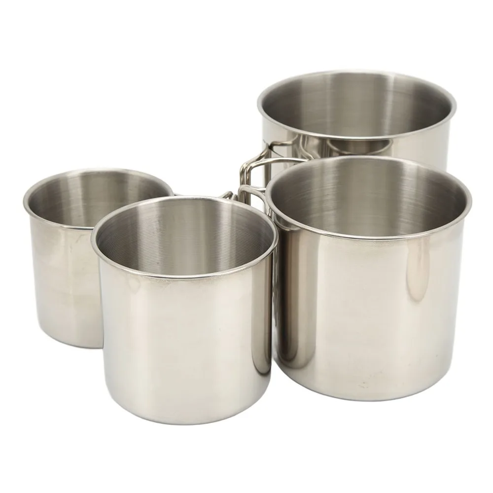 Tazas de camping acero inoxidable – Mango plegable para café - imagen 2