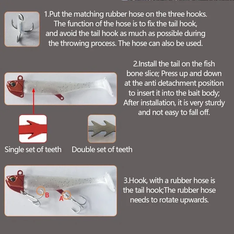 5 uds 15g-42g cebo Artificial Lumious/Glow caballa lubina pargo señuelo de pesca Wobblers Swimbait Jigging cebos blandos - imagen 2