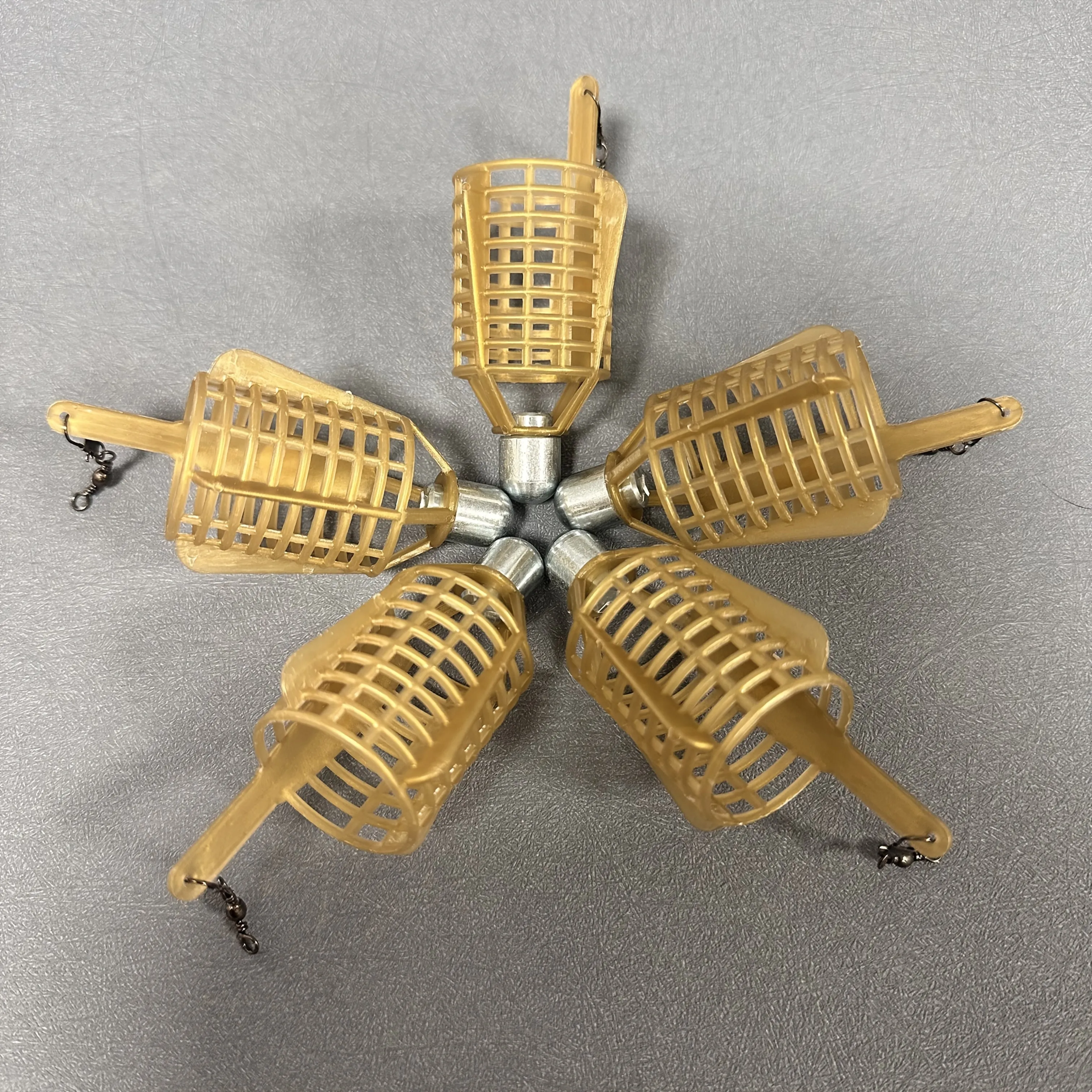 Bolsa de regalo de Navidad aleatoria, juego de plomo de pesca de carpa europea para mar/lago, equipo de pesca con fondo, liquidaciones de hielo en invierno, 5 uds. - imagen 4