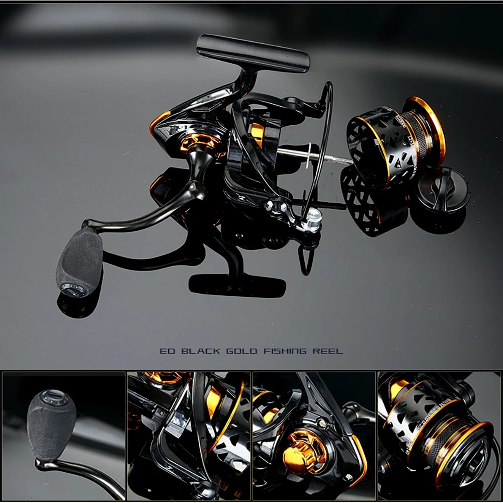 GHOTDA-bobina de pesca giratoria, carrete de freno sin hueco, accesorios de pesca profesionales, 7000, 6000, 5000, 4000, 3000, 2000, 5,2 - imagen 5