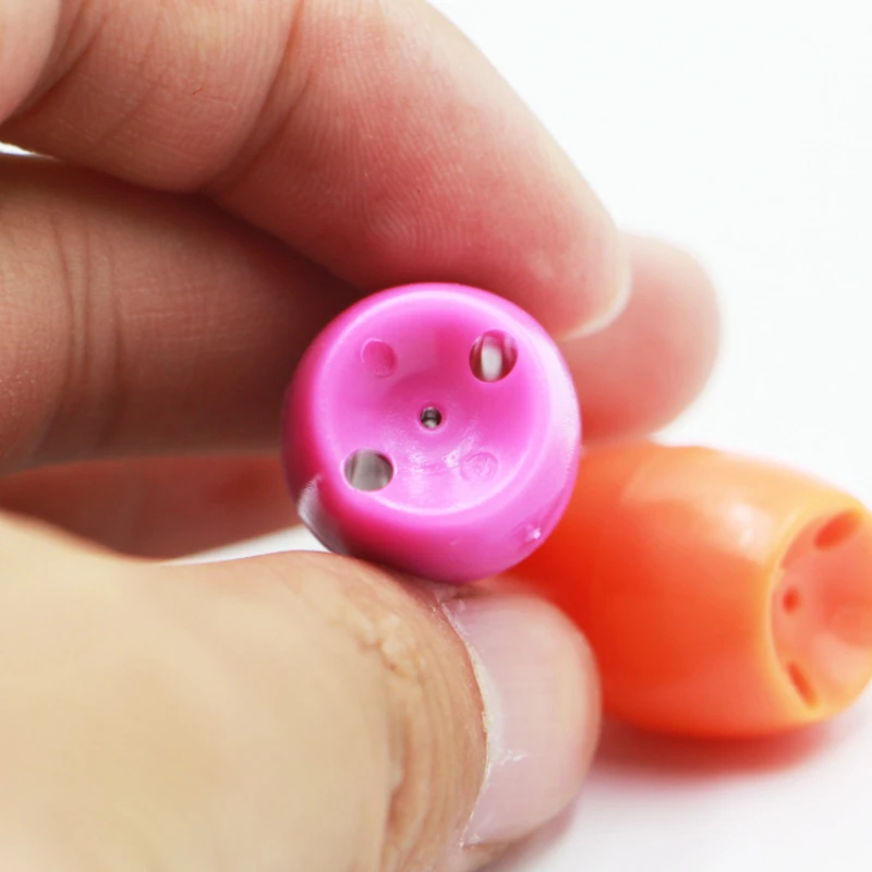 10 Uds ayuda de fundición flotante 4g 30mm señuelo ABS ayuda de fundición cebo con mosca Horsetooth aparejo de pesca de Raya blanca ayuda de fundición larga colorida - imagen 2