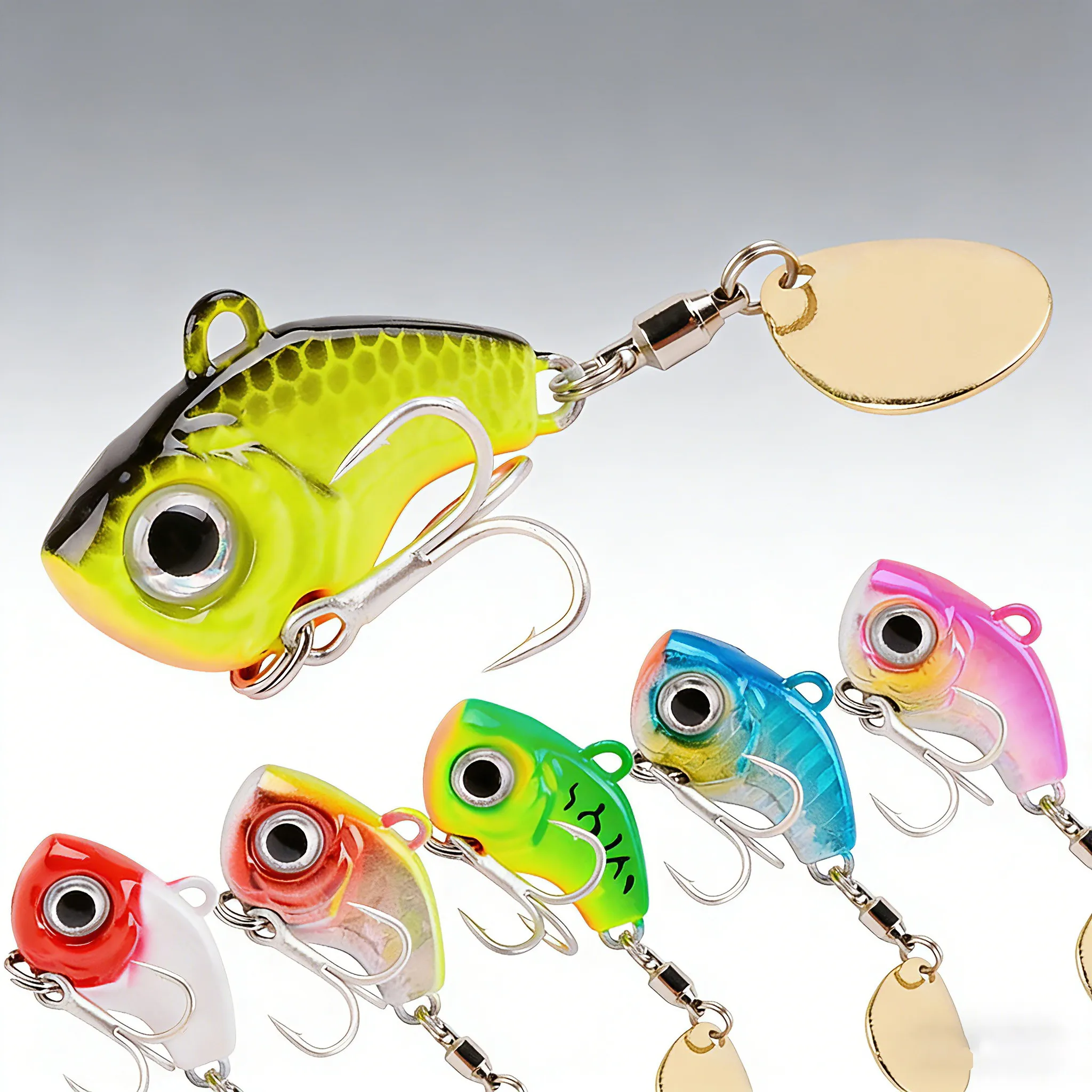 Señuelo VIB Metal Sinking con spoon – Crankbait vibratorio para pesca