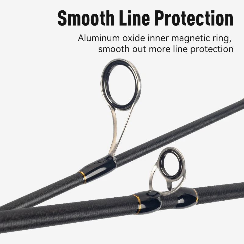 Cañas de pescar LEYDUN AKAINU ultraligeras S632UL S642L S662ML C672M C692MH caña alimentadora de caña de viaje de fundición rápida de alta calidad - imagen 3