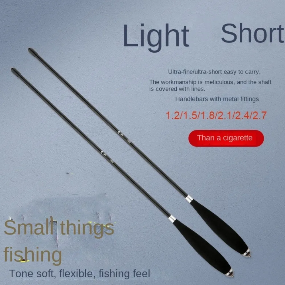 Caña de pescar telescópica, Kits completos, carrete de pesca Spincast, caña de pescar de fundición, juego de caña de pescar de fibra de carbono 1..5 1,8 2,1 m, combo de caña alimentadora - imagen 4